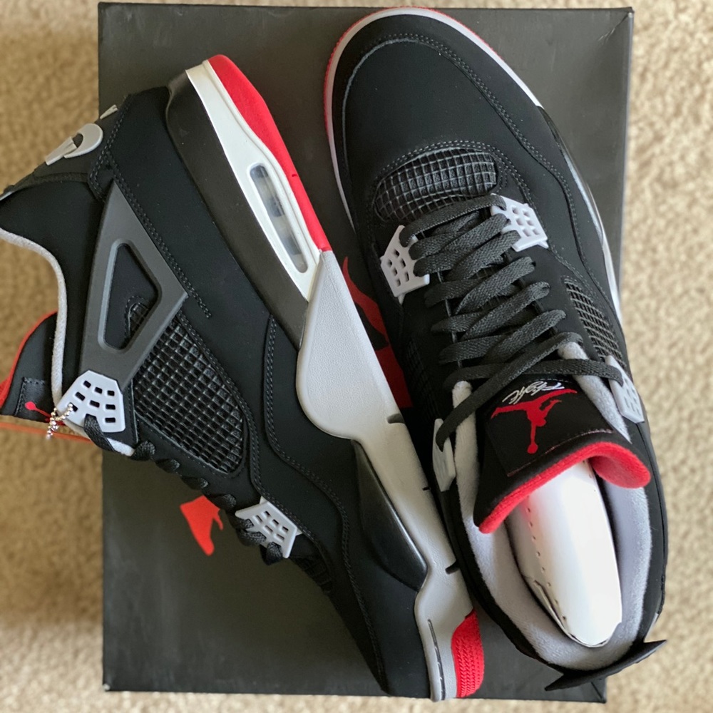 Air Jordan Retro 4 Bred Size 15 New